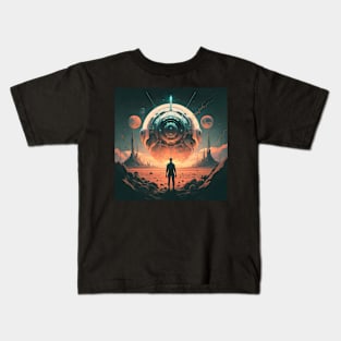 Sci fi space desert Kids T-Shirt